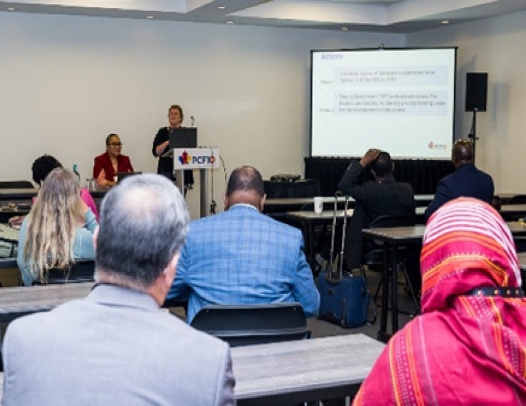 Participants listening the address by the speaker during one of the Parallel Sessions