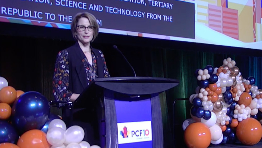 Address by participant during closing ceremony