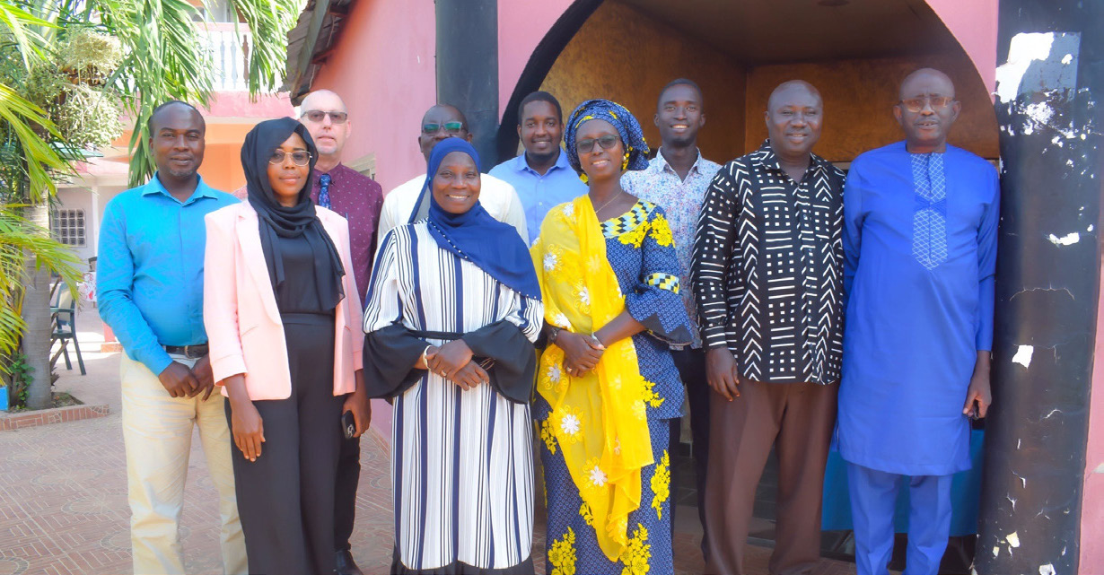 Image showing Gambians posing for a group photo
