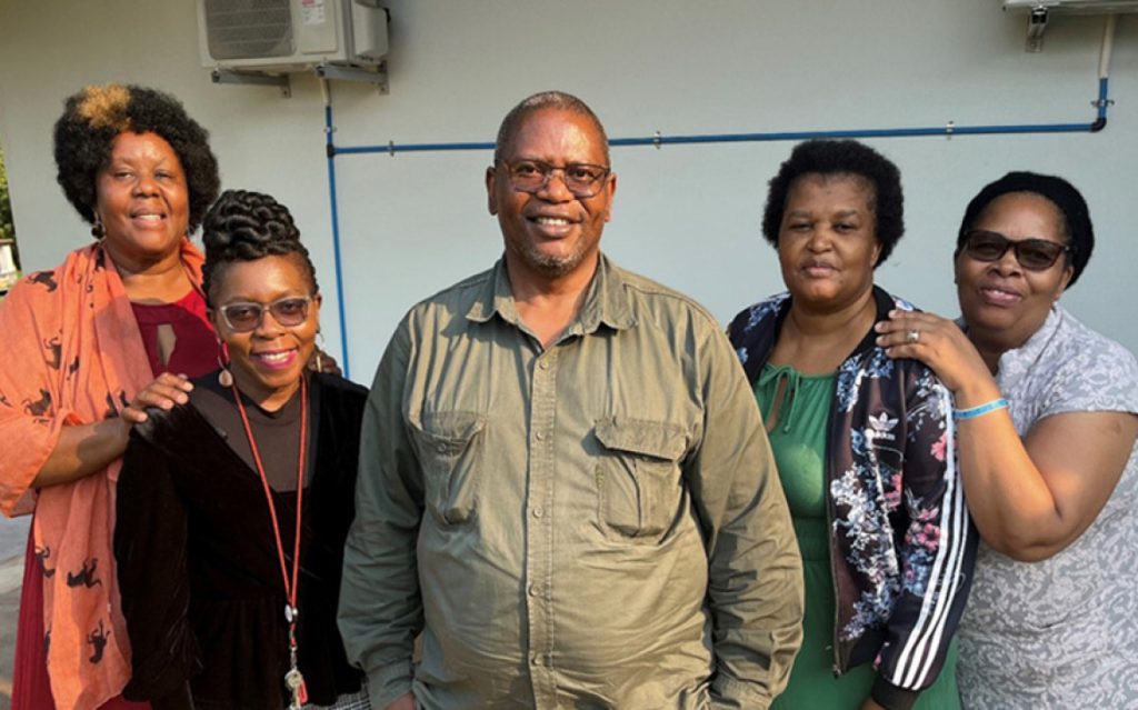 Mr Aimon Maseko, deputy principal, with other EDC staff