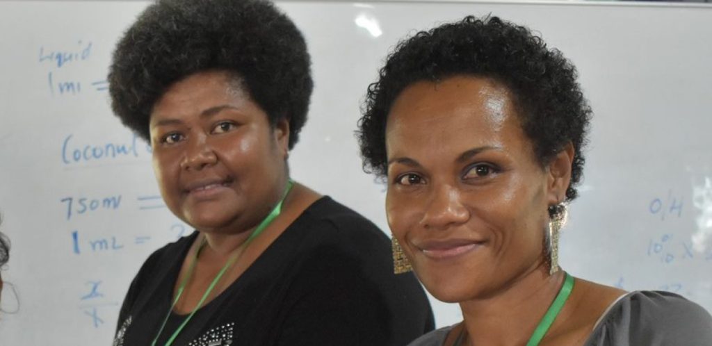 Two women participants posing for a photo