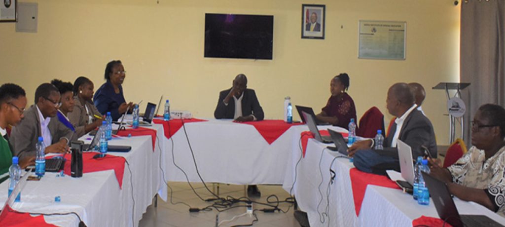 Participants discussing during the training session