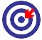 target board icon with arrow
